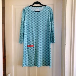 Cabana Life Shift Dress 3/4 Sleeve size Large